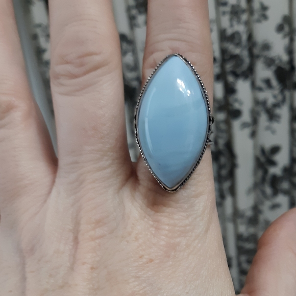 New Owyhee Opal 925 Silver Ring. - Picture 5 of 8